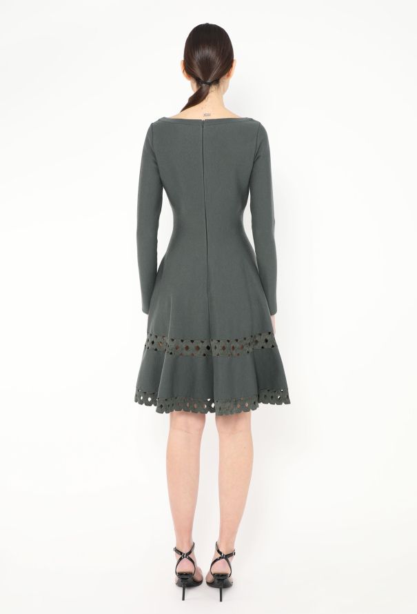 Alaïa Laser-Cut Skater Dress - 4