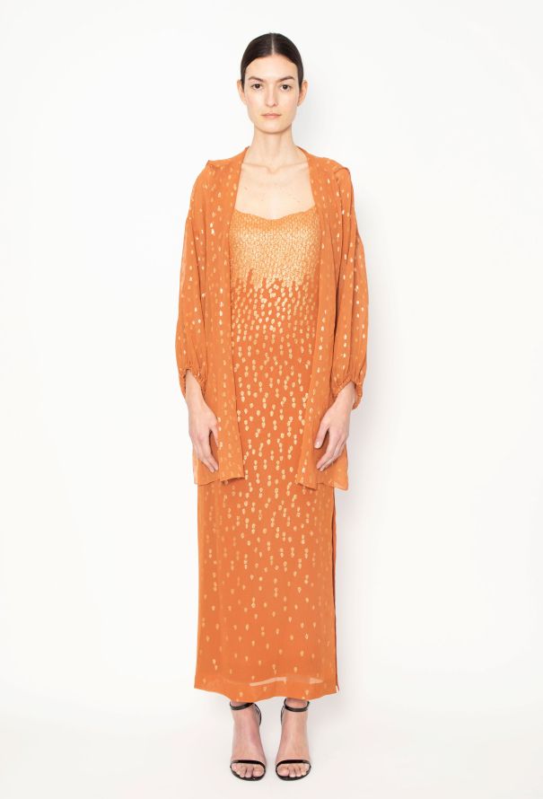 Christian Dior COLLECTOR 1976 Lamé Georgette Ensemble - 7