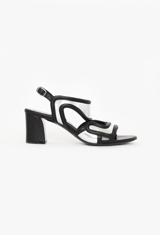 Balenciaga S/S 2006 Sculpted Metallic Sandals - 1