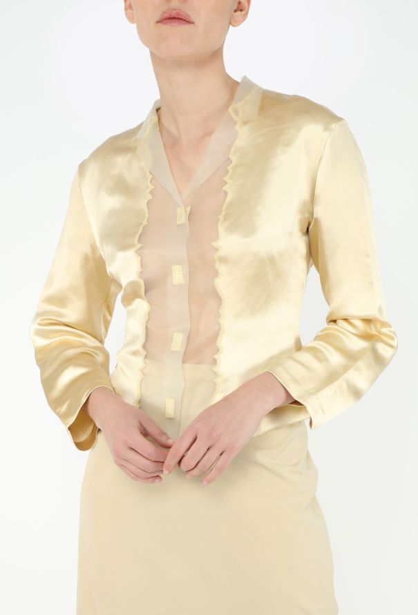 Prada RARE S/S 1998 Latex Panel Silk Ensemble - 4