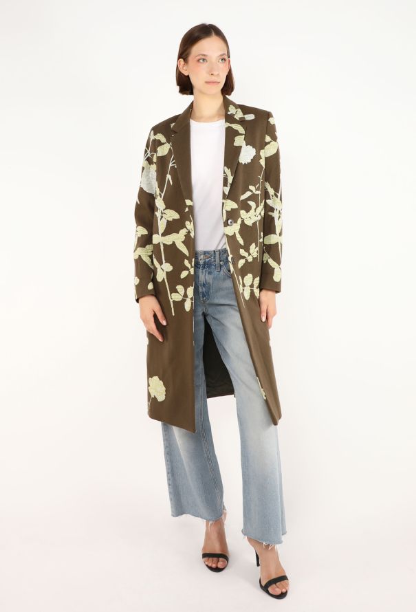 Dries Van Noten Floral & Vine Patchwork Coat - 4