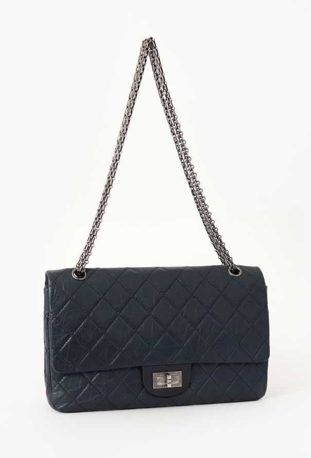 Chanel Blue 2.55 Jumbo Flap Bag - 2