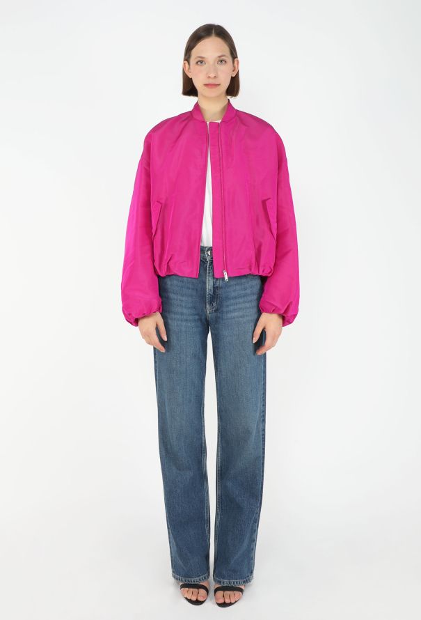 Valentino S/S 2022 Silk Faille Bomber Jacket - 1