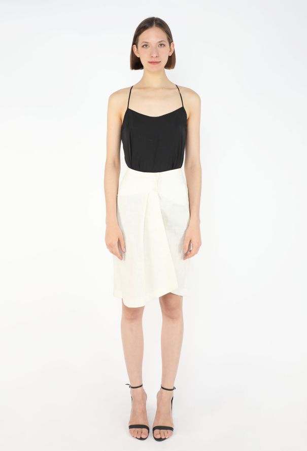 Thierry Mugler Pleated Linen Wasp Ensemble, S/S 1988 - 6