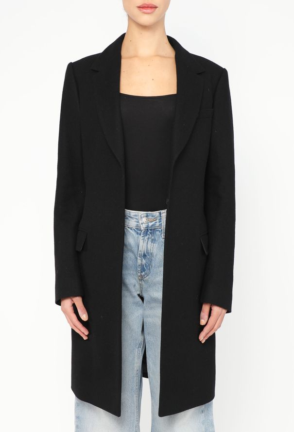 Balmain Notched Cashmere Belted Coat - 4 Balmain Notched Cashmere Belted Coat - 4