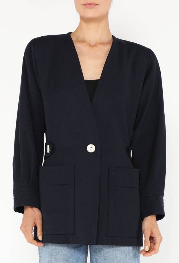 Saint Laurent Vintage Tailored Wool Blazer - 1