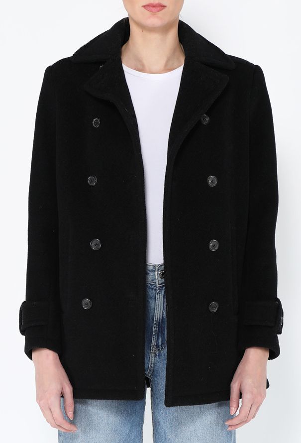 Prada 1996 Classic Wool Peacoat - 1