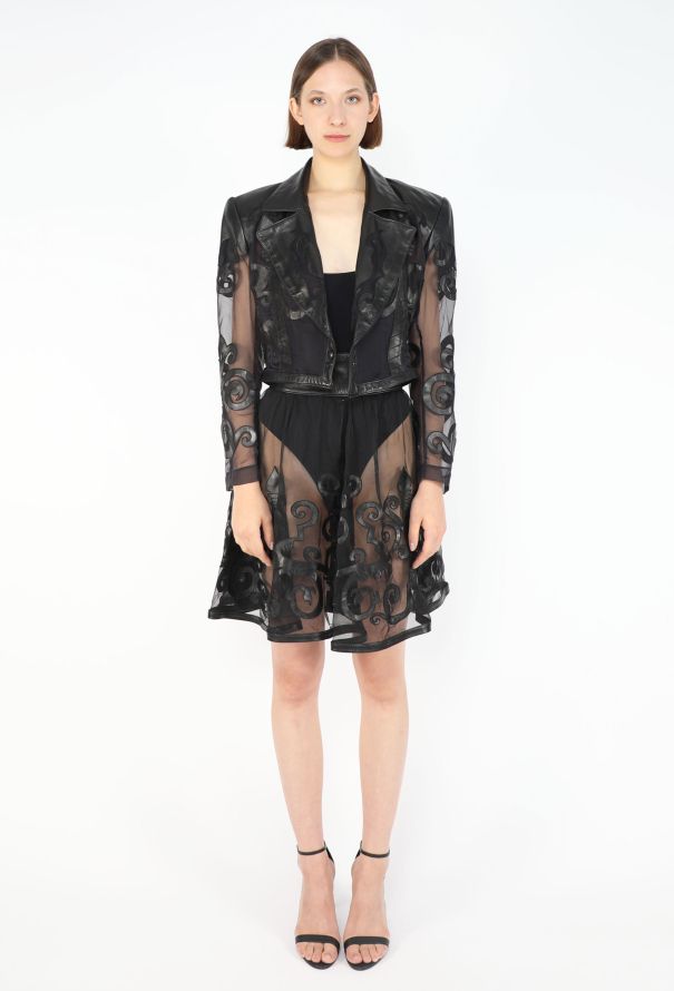 Jitrois Leather Patchwork Ensemble, 1980s - 5