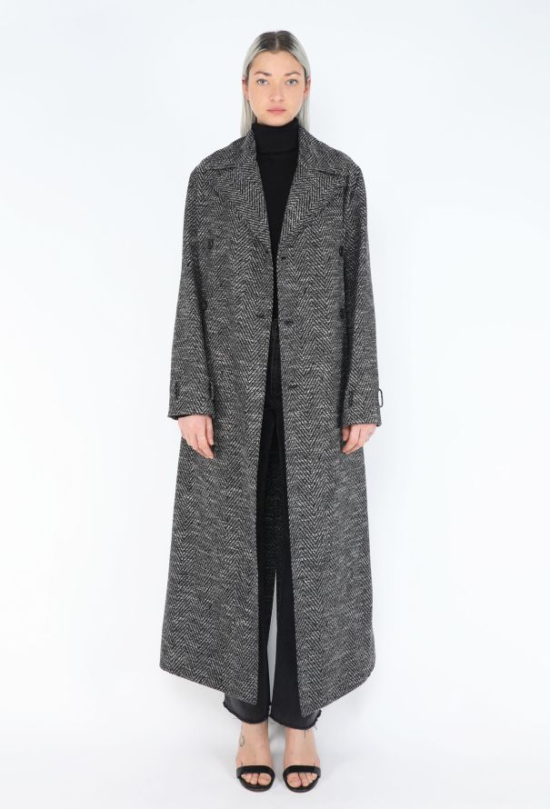 Céline 2018 Tailored Chevron Coat - 2