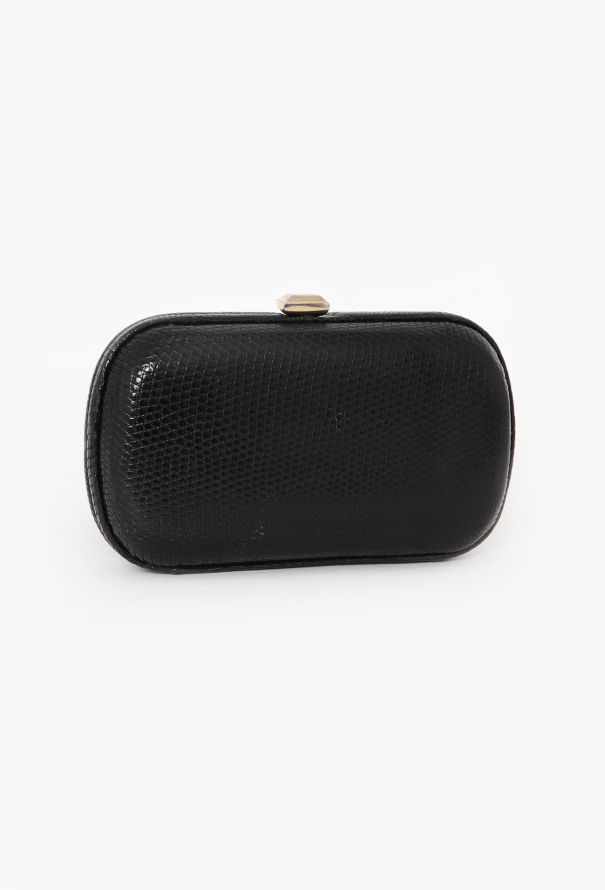 Bottega Veneta Black Lizard Clutch - 2