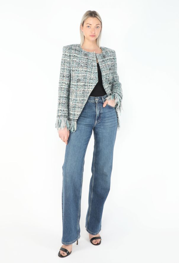 Chanel Pre-Fall 2017 Paris-Cosmopolitan Lesage Fringed Tweed Jacket - 3