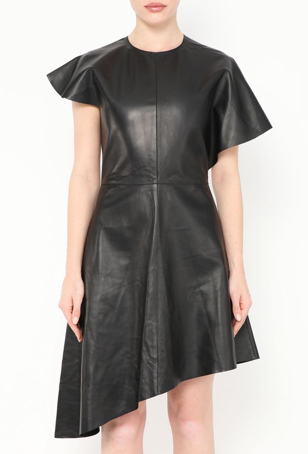 Loewe 2022 Asymmetrical Lambskin Dress - 3 Loewe 2022 Asymmetrical Lambskin Dress - 3