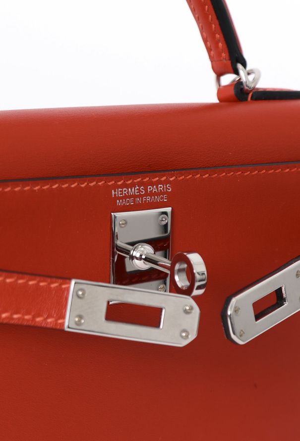 Hermès Red Swift Mini Kelly II Sellier - 14 Hermès Red Swift Mini Kelly II Sellier - 14