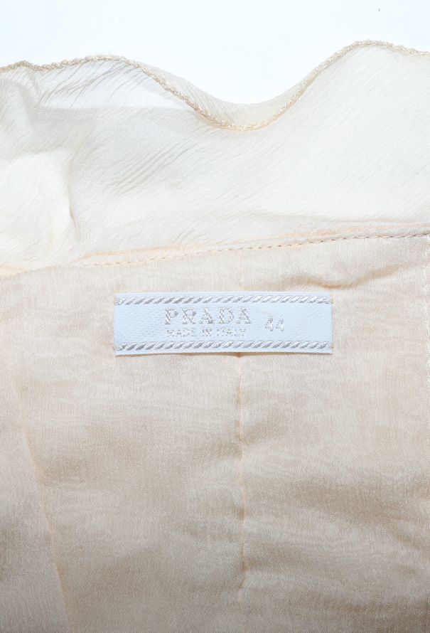 Prada 2000 Ermine Fur Ruffled Vest - 5