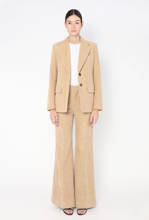 Chloé Pre-Fall 2023 Flared Corduroy Suit - 3 Chloé Pre-Fall 2023 Flared Corduroy Suit - 3
