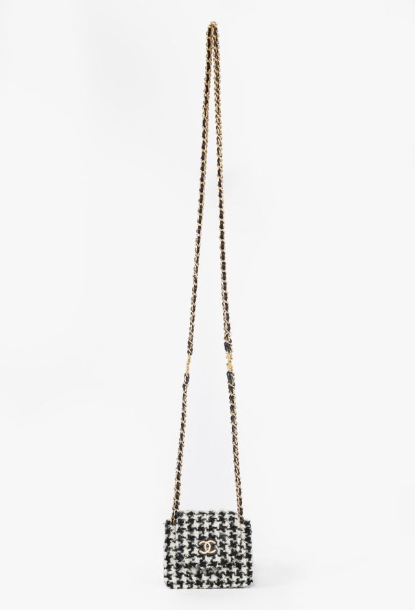 Chanel Tweed Mini Houndstooth Crossbody, 2019 - 1