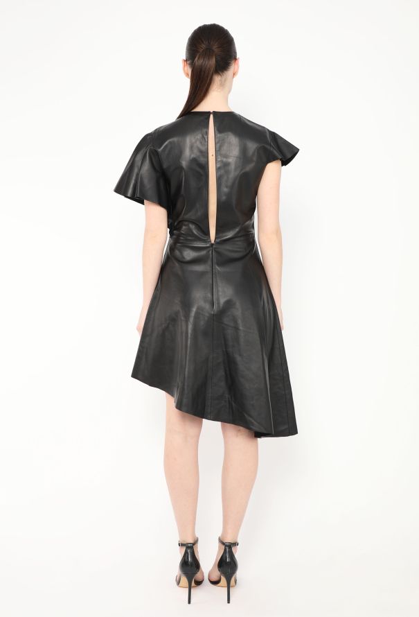 Loewe 2022 Asymmetrical Lambskin Dress - 4 Loewe 2022 Asymmetrical Lambskin Dress - 4