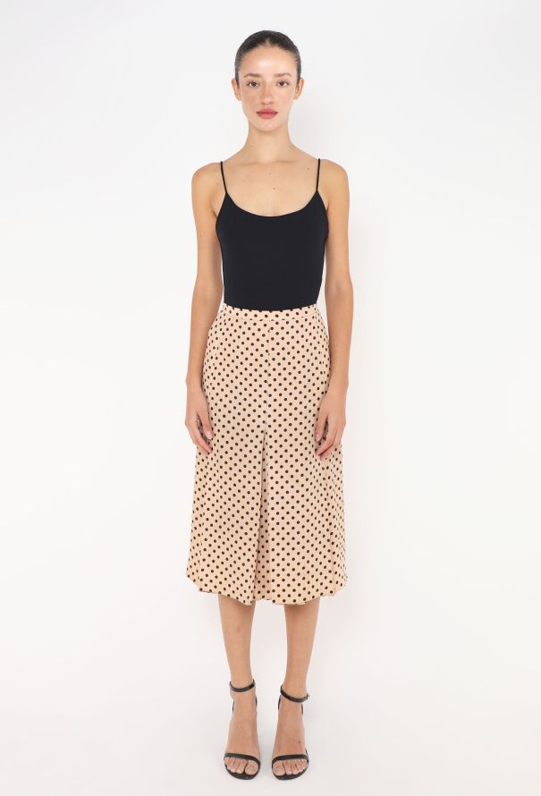 Saint Laurent Early '70s Polka Dot Skirt - 1