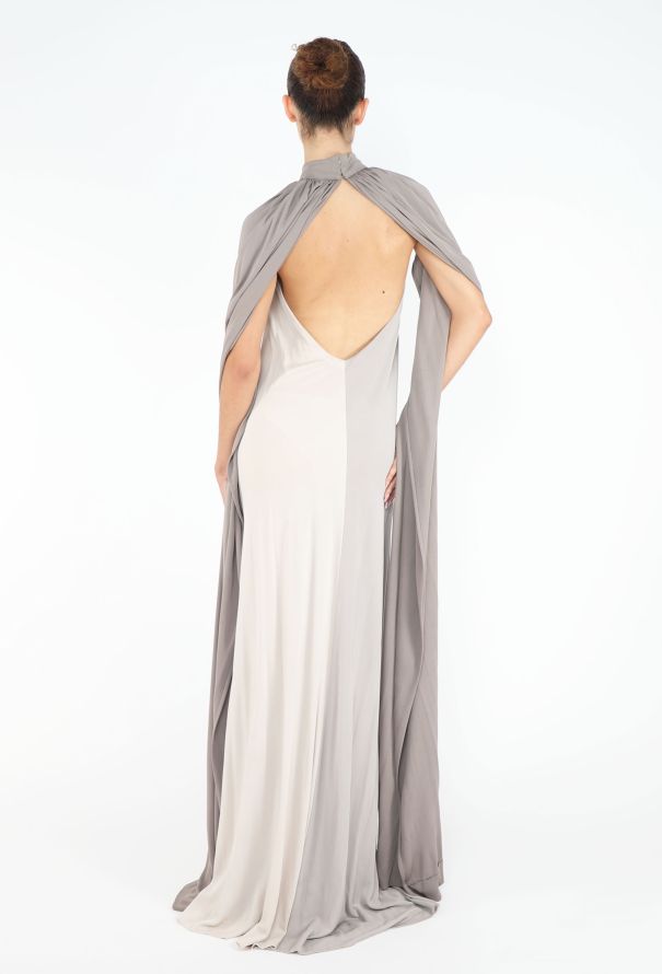 Franca Polacco '70s Gathered Cape Gown - 6