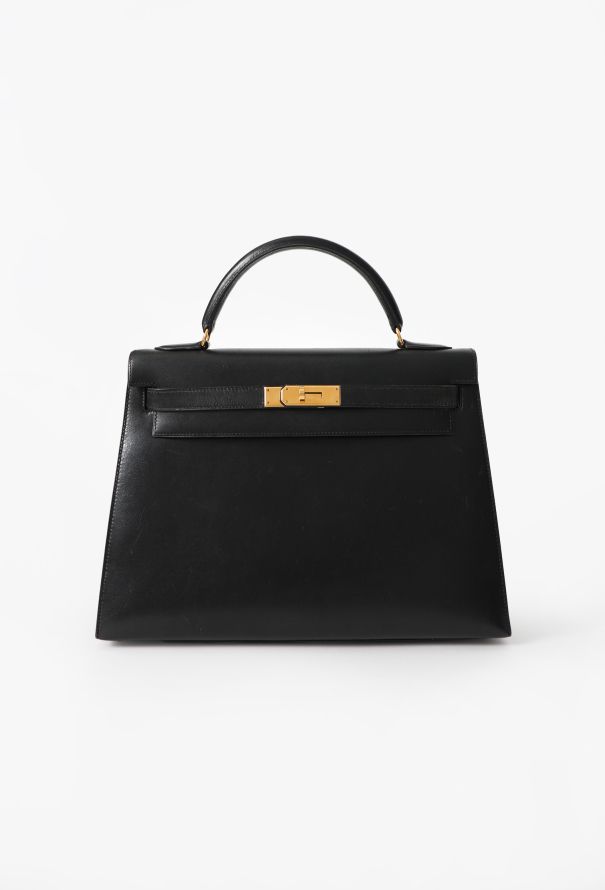 Hermès Vintage Black Box Kelly Sellier 32, 1971 - 1