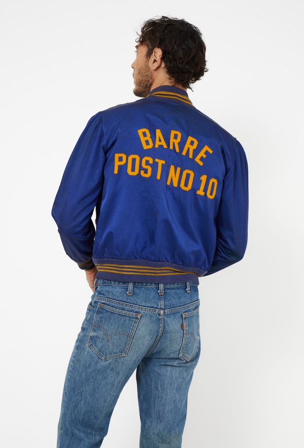 Men's Vintage Rare 1950s Barre Post Varsity Jacket - 1