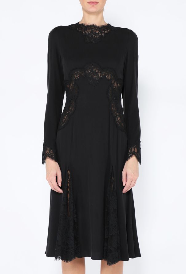 Dolce & Gabbana 2025 Charmeuse & Lace Midi Dress - 3
