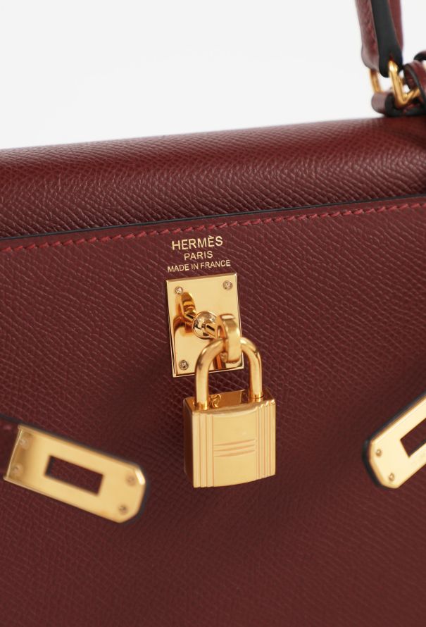 Hermès Rouge H Epsom Kelly Sellier 25 - 15