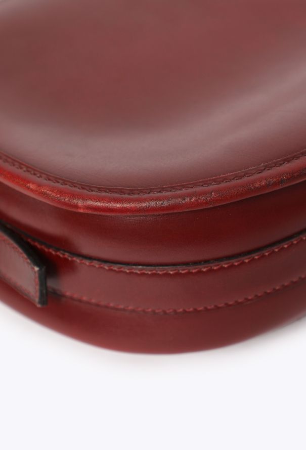 Hermès Burgundy Box Balle de Golf Bag, 1970s - 9