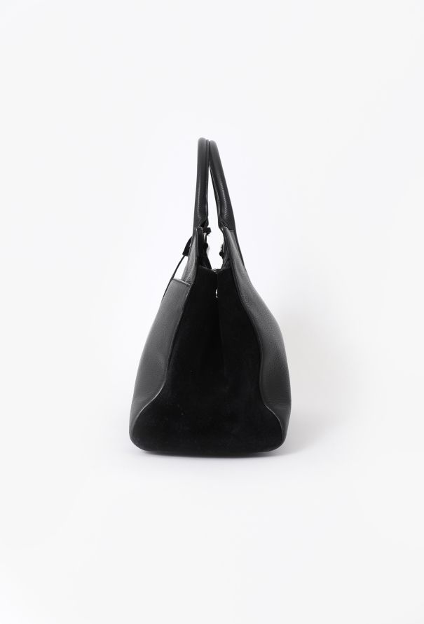 Saint Laurent Black Rive Gauche Cabas - 6