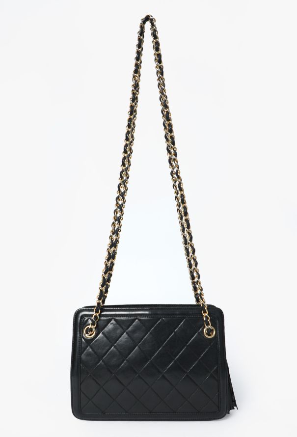 Chanel Vintage '90s Quilted Tassel Shoulder Bag - 4