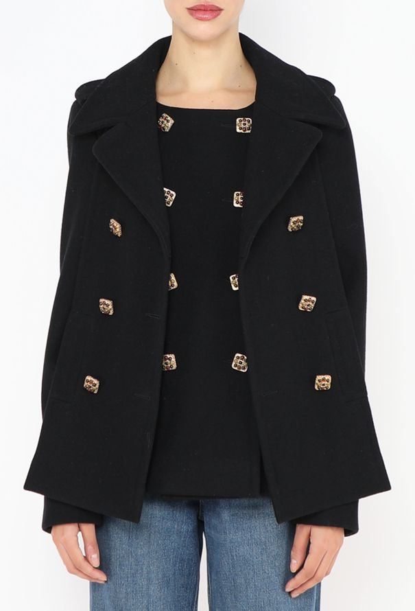 Chanel Pre-Fall 2011 Paris-Byzance Gripoix Peacoat - 1