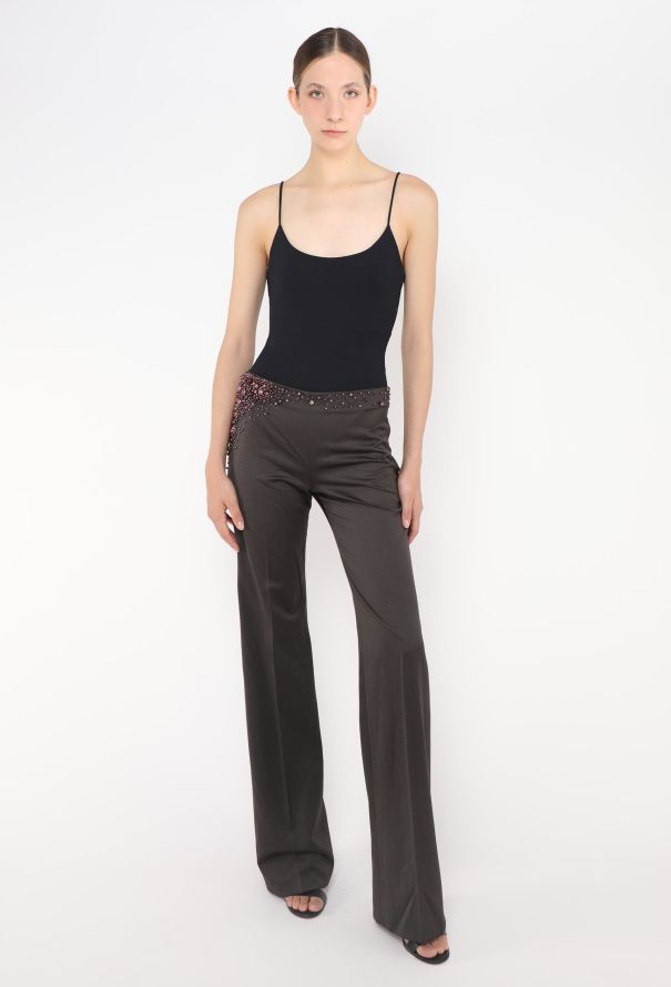 Chloé 2001 Beaded Low-Rise Trousers - 3