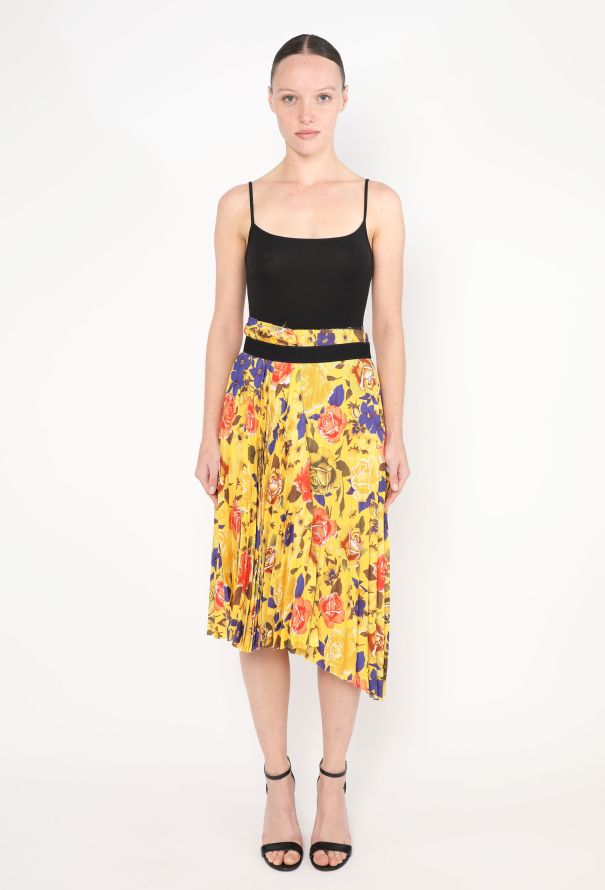 Balenciaga F/W 2018 Pleated Floral Skirt - 1