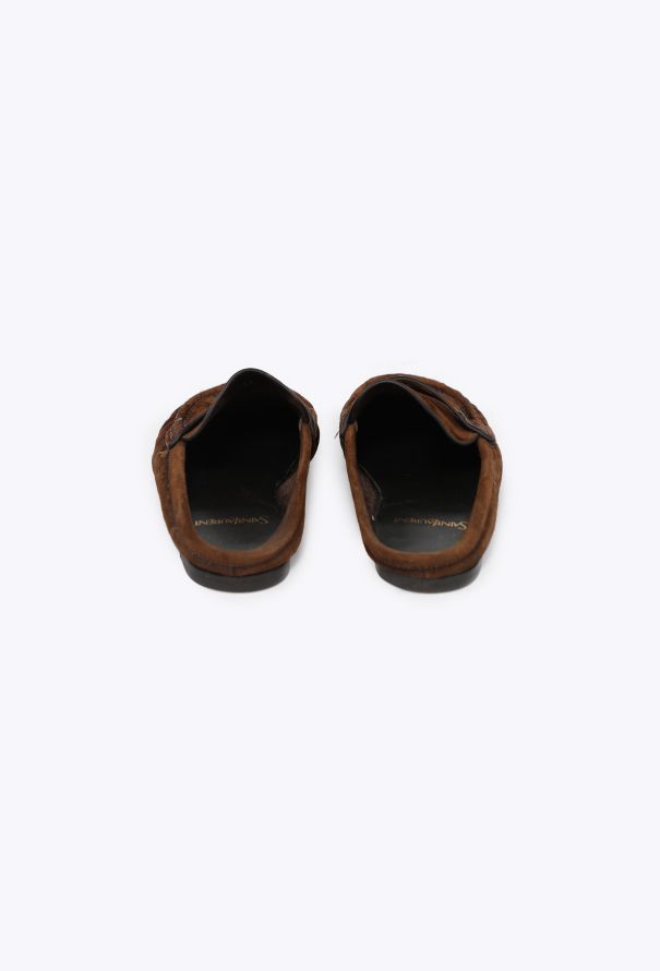 Saint Laurent Suede Le Loafer Slippers - 4