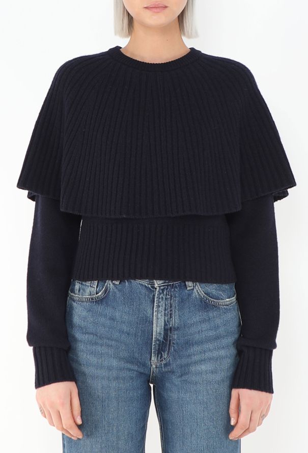 Chloé Fall 2024 Wool Capelet Sweater - 1