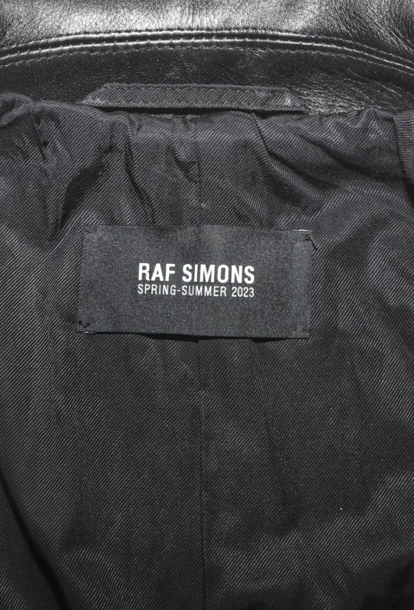 Raf Simons Leather Car Coat, S/S 2023 - 9
