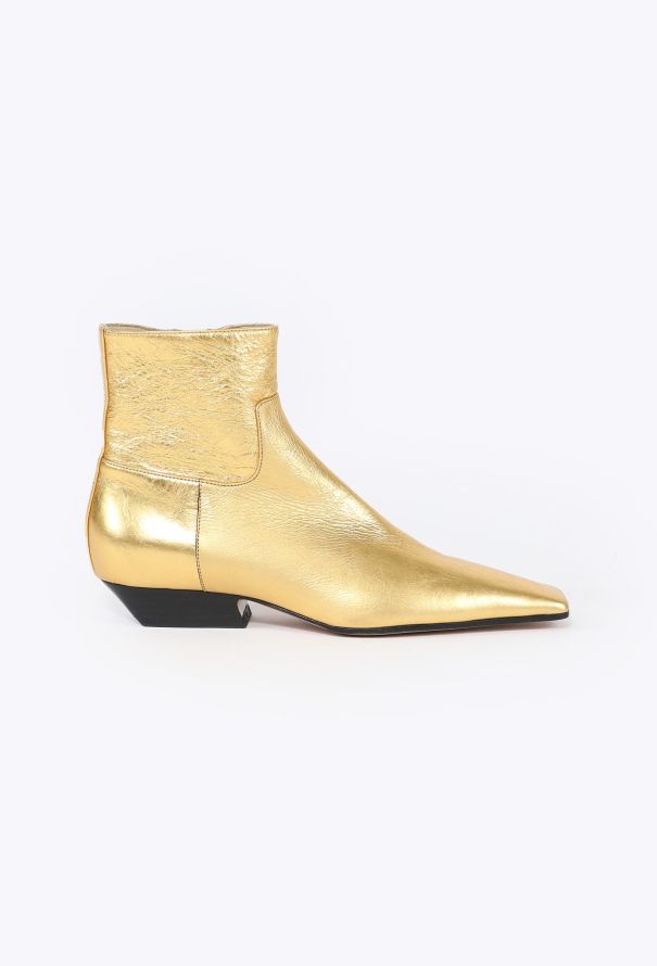 Khaite F/W 2023 Metallic Marfa Ankle Boots - 1