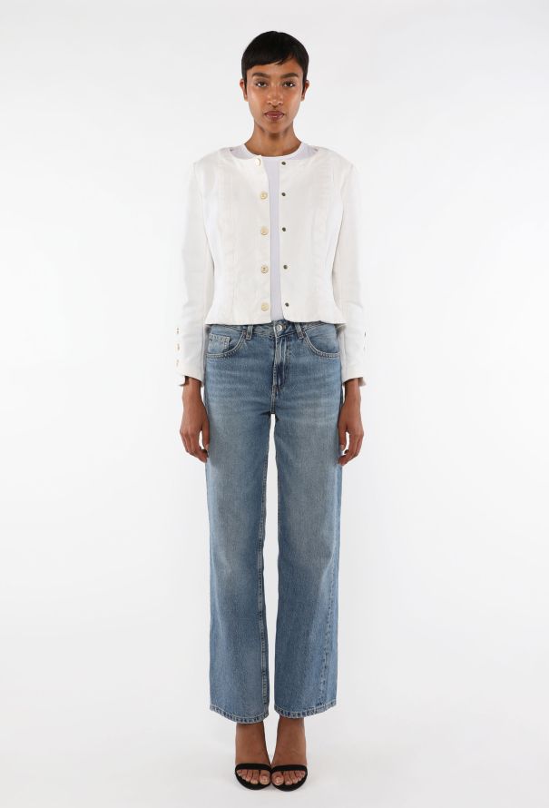 Chanel Classic Denim 'CC' Jacket, 1990s - 5