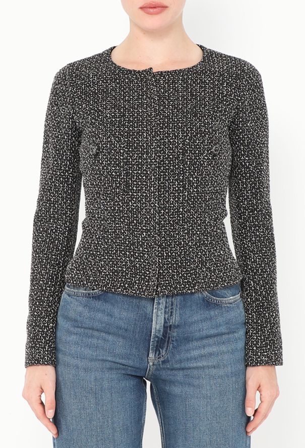 2008 Bicolor Tweed Zip Jacket - Chanel | Authentic & Vintage 2008 Bicolor Tweed Zip Jacket - Chanel | Authentic & Vintage