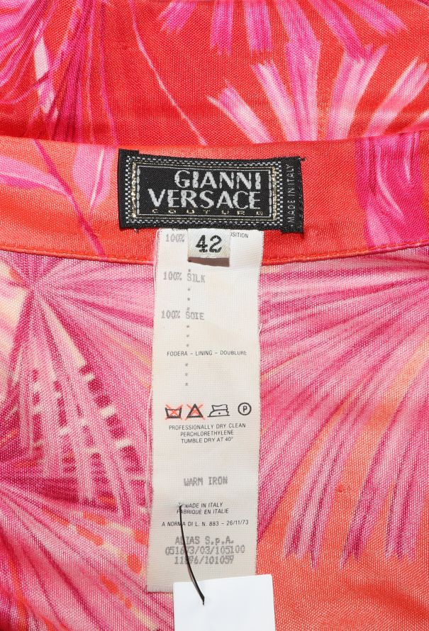 Gianni Versace ICONIC S/S 2000 Plunging Jungle Dress - 7