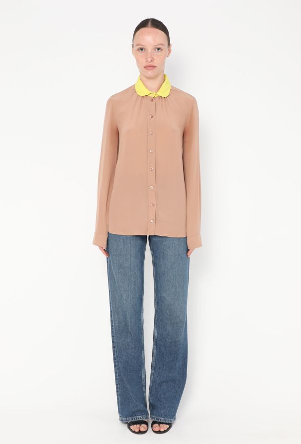 Gucci Resort 2012 Bicolor Silk Blouse - 3 Gucci Resort 2012 Bicolor Silk Blouse - 3