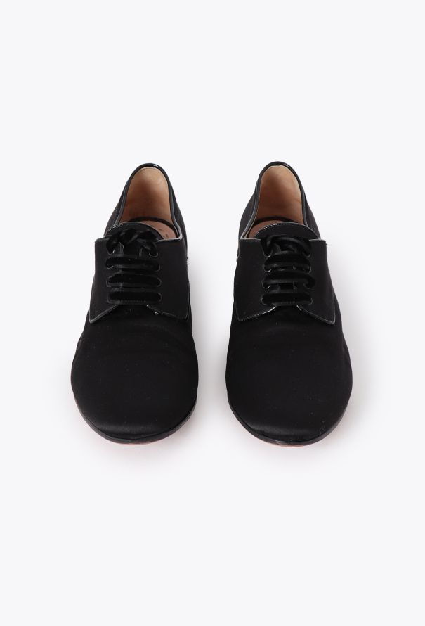 Miu Miu Embellished Satin Derbies - 3