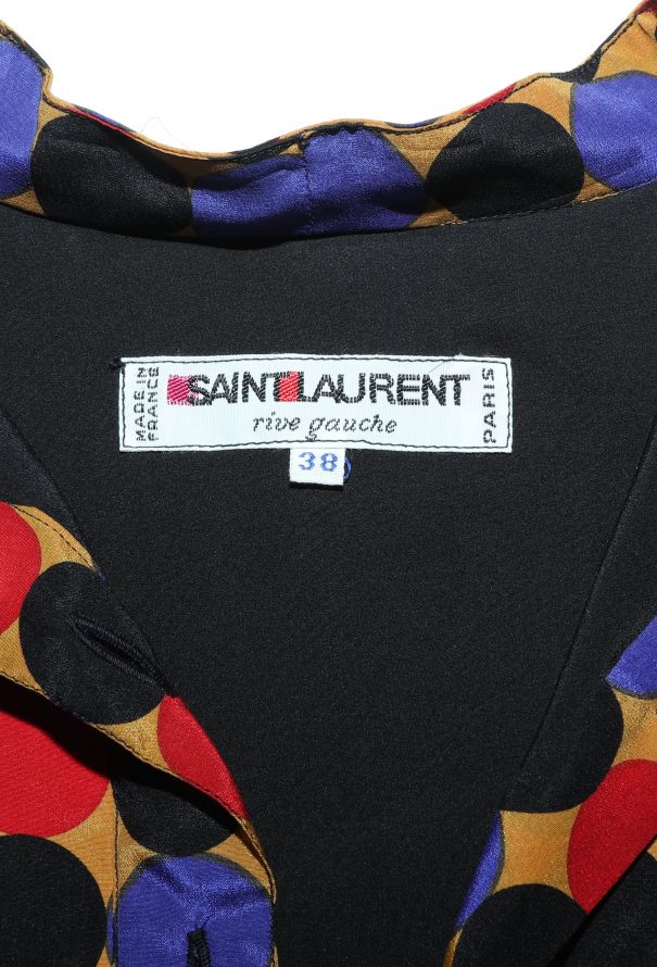 Saint Laurent Vintage Ruffled Polka Dot Dress - 5 Saint Laurent Vintage Ruffled Polka Dot Dress - 5