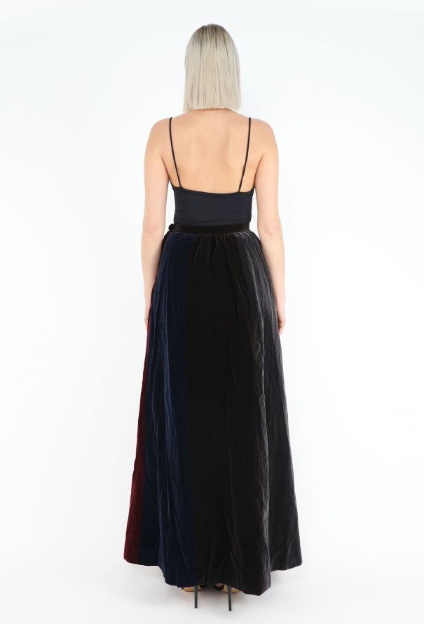 Saint Laurent COLLECTOR 1970 Striped Velvet Peasant Ensemble - 6