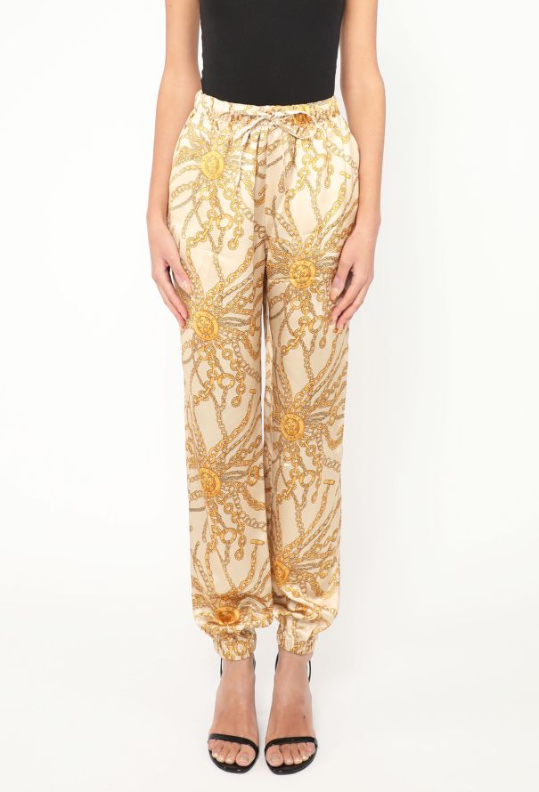 Céline S/S 2021 Satin Chainlink Joggers - 3 Céline S/S 2021 Satin Chainlink Joggers - 3