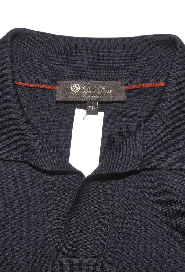 Loro Piana Navy Collared Polo Shirt - 3