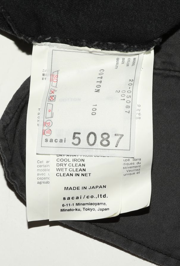 Sacai S/S 2019 Deconstructed Cropped Jeans - 6