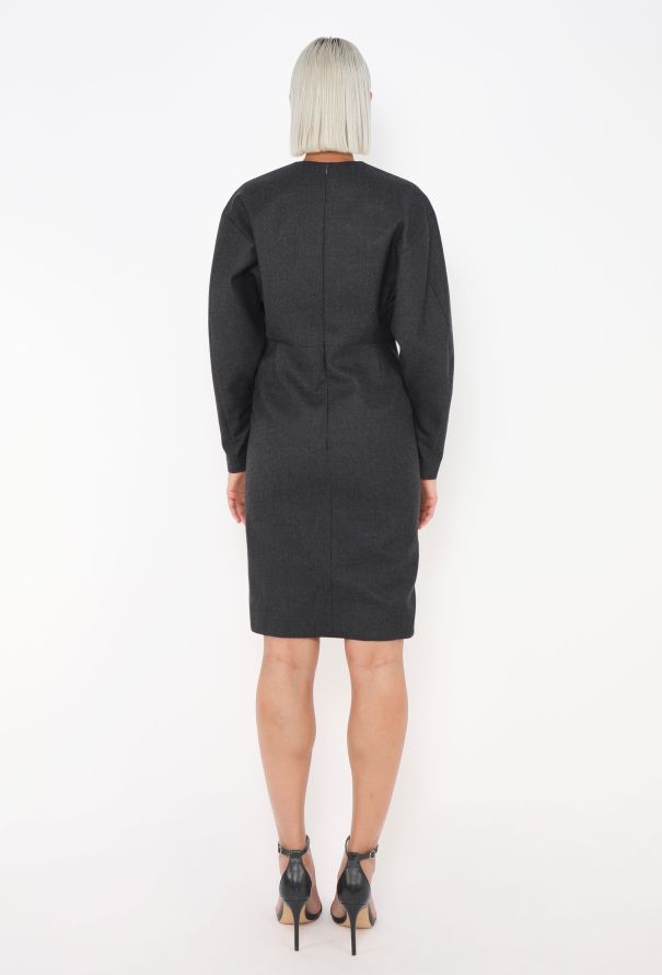 Céline Pre-Fall 2012 Zippered Wool Dress - 5
