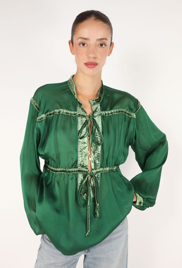 Roberto Cavalli Charmeuse Charm Blouse, 2005 - 1