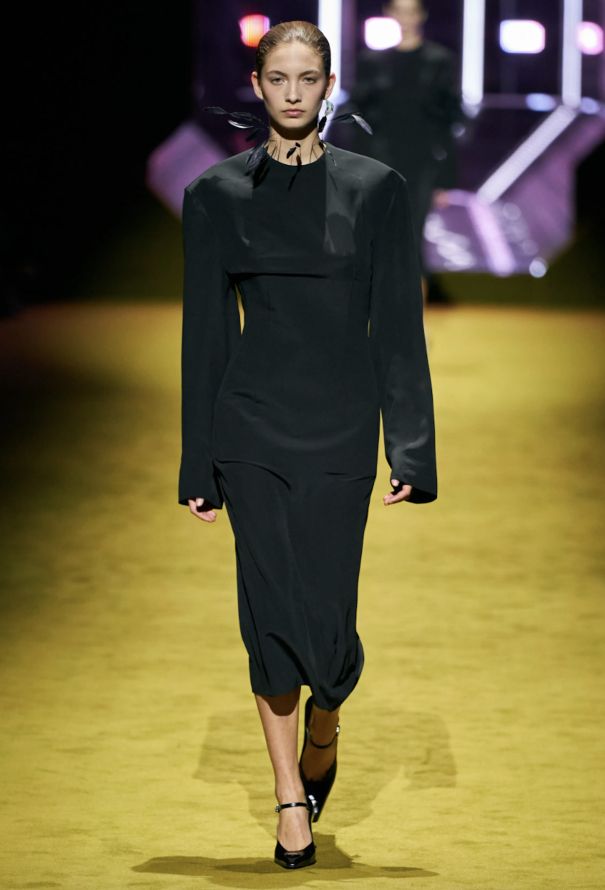 Prada Feather Collar Dress, F/W 2022 - 2